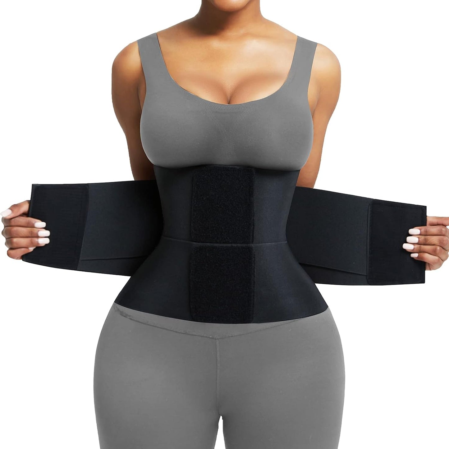 Waist Trainer Belt Waist Cincher Trimmer Ab Belt Tummy Control Body Shaper with Triple Wrap Women and Men