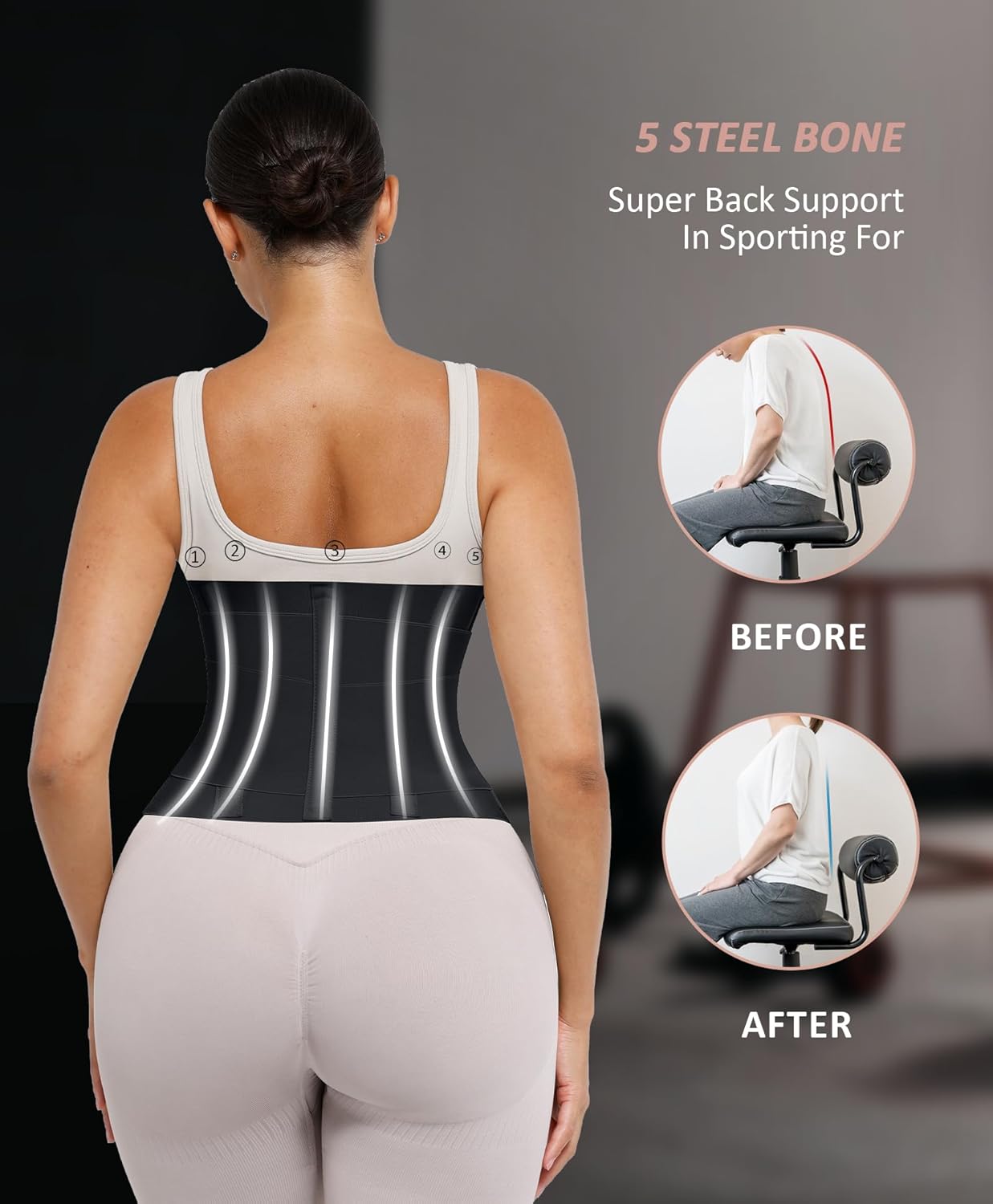 Waist Trainer Belt Waist Cincher Trimmer Ab Belt Tummy Control Body Shaper with Triple Wrap Women and Men