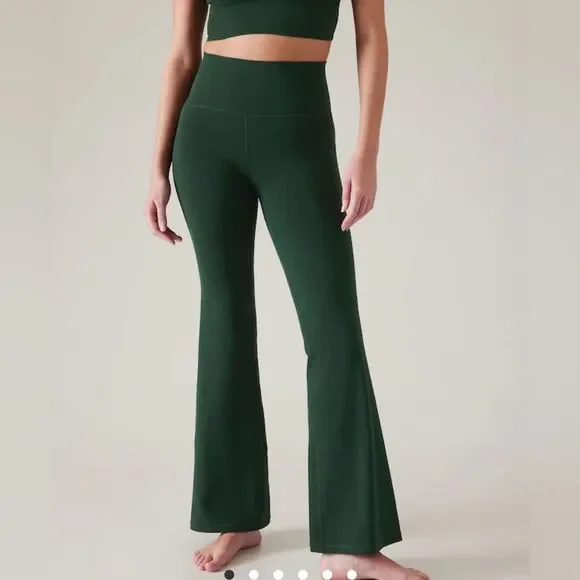 Athleta Salutation Stash High Rise Flare Pants | Seaweed Snack M Tall #465607