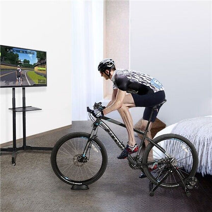 Premium Steel Magnetic Bike Trainer Stand for Indoor Cycling Fitness - Black