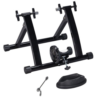 Premium Steel Magnetic Bike Trainer Stand for Indoor Cycling Fitness - Black